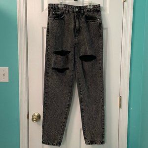 Misguided Black Mom Jeans NWT